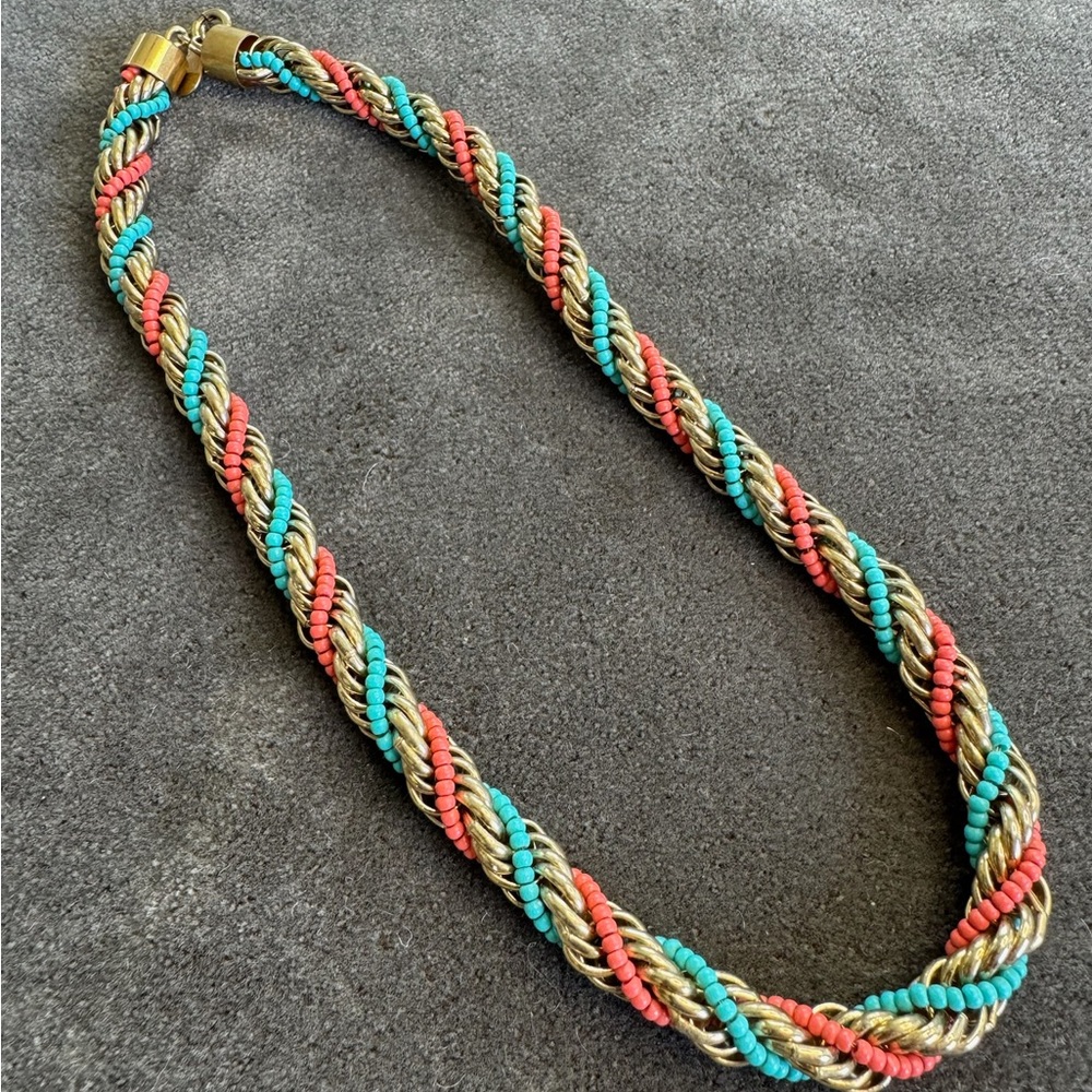 Lanvin Braided Chain Choker Necklace